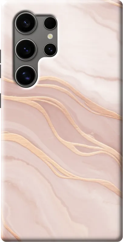 Rose Gold Marble case on the Samsung Galaxy S24 Ultra