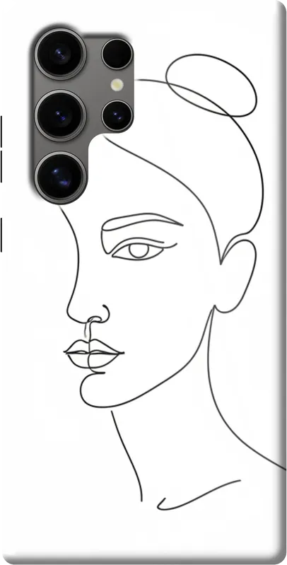 Single Line Face case on the Samsung Galaxy S24 Ultra