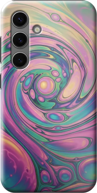Bubble Iridescence case on the Samsung Galaxy S24