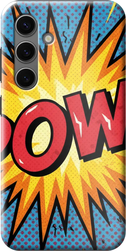 Comic POW case on the Samsung Galaxy S24