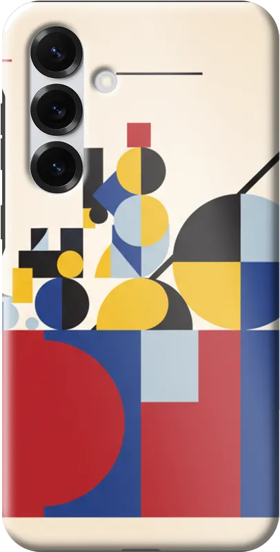 Bauhaus Shapes case on the Samsung Galaxy S25 Plus