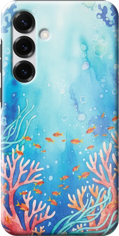 Coral Reef case on the Samsung Galaxy S25 Plus