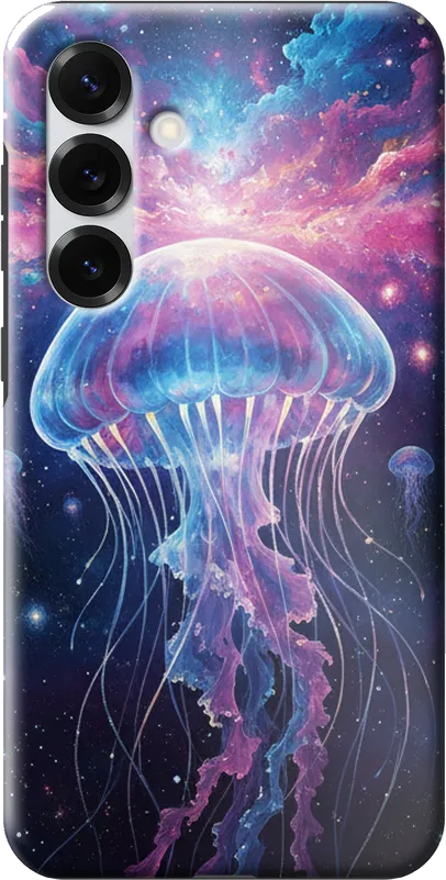 Cosmic Jellyfish case on the Samsung Galaxy S25 Plus