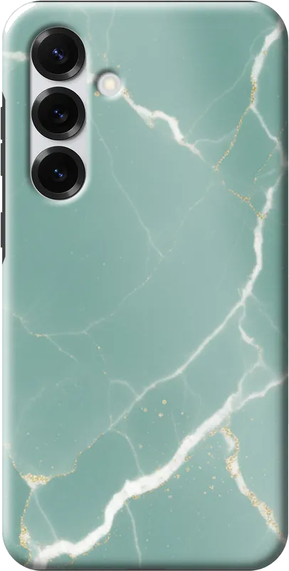 Mint Marble case on the Samsung Galaxy S25 Plus