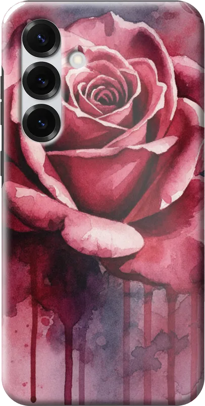 Rose Watercolour case on the Samsung Galaxy S25 Plus