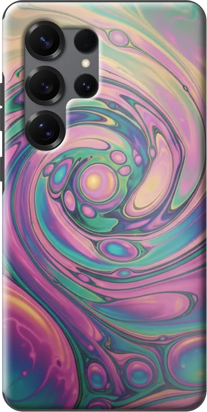 Bubble Iridescence case on the Samsung Galaxy S25 Ultra