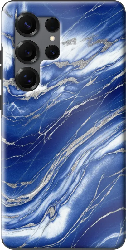 Cobalt Marble case on the Samsung Galaxy S25 Ultra
