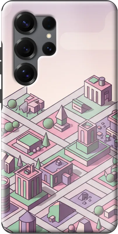 Isometric City case on the Samsung Galaxy S25 Ultra