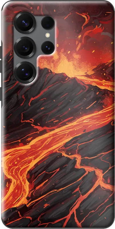 Lava Flow case on the Samsung Galaxy S25 Ultra