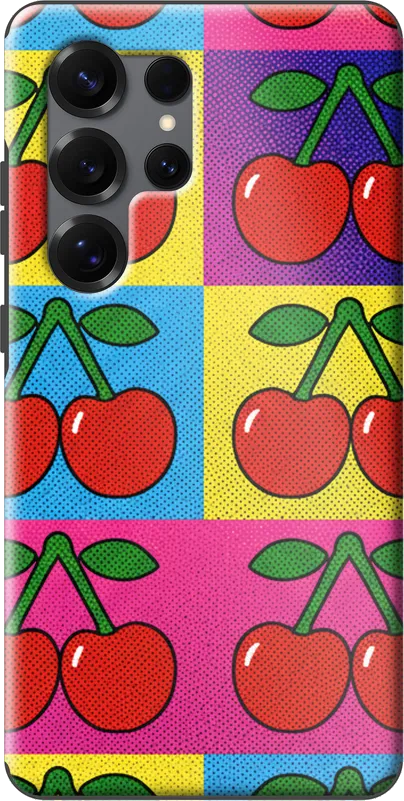 Pop Cherries case on the Samsung Galaxy S25 Ultra