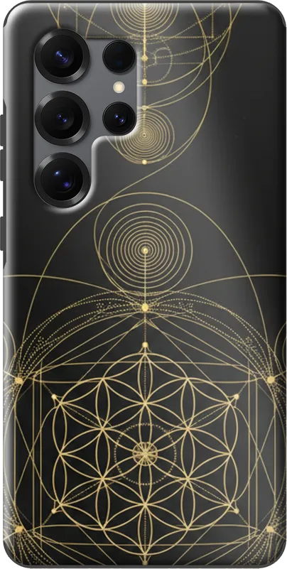 Sacred Geometry case on the Samsung Galaxy S25 Ultra