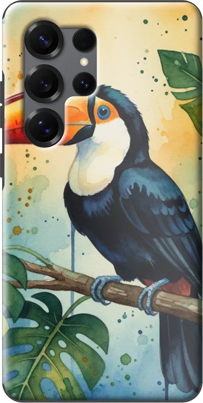 Tropical Toucan case on the Samsung Galaxy S25 Ultra