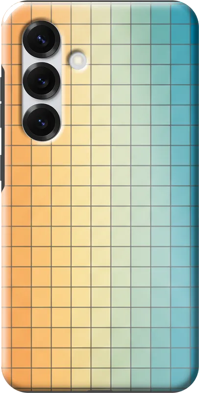 Gradient Blocks case on the Samsung Galaxy S25