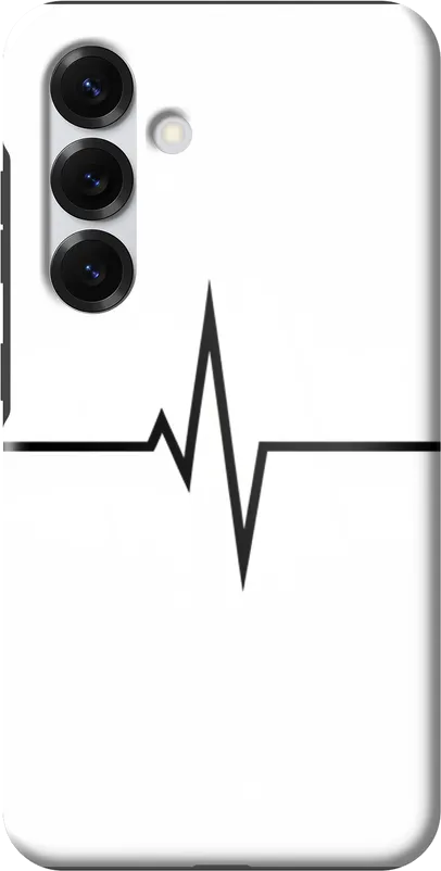 Heartbeat Line case on the Samsung Galaxy S25