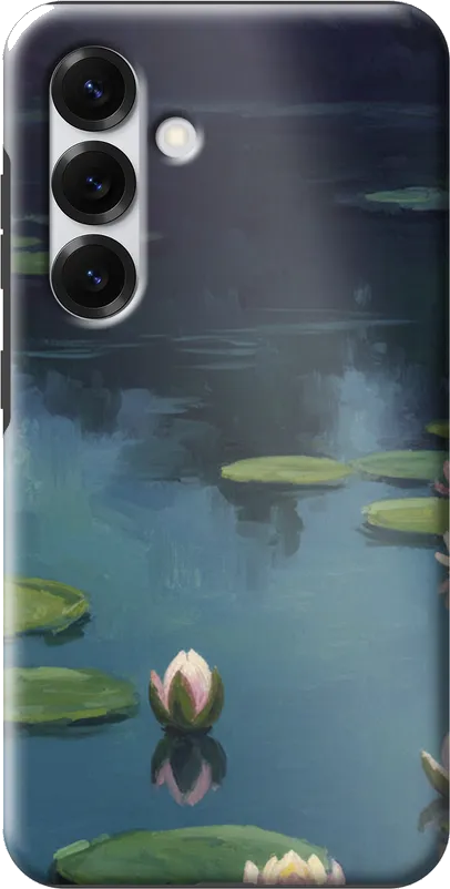Lily Pond case on the Samsung Galaxy S25