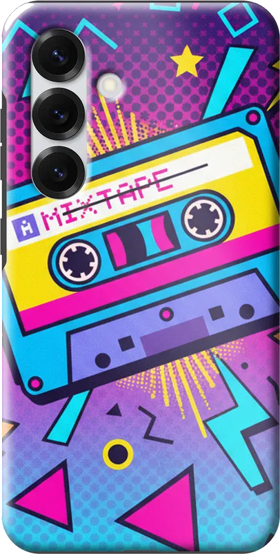 Retro Cassette case on the Samsung Galaxy S25