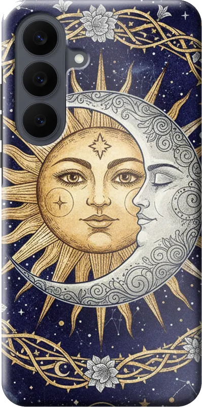 Celestial Sun & Moon case on the Samsung Galaxy S26 FE