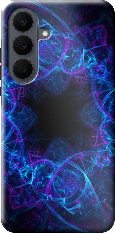 Digital Fractal case on the Samsung Galaxy S26 FE