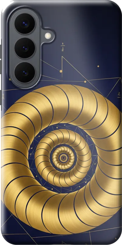 Spiral Fibonacci case on the Samsung Galaxy S26 Plus