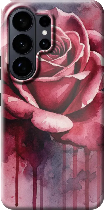Rose Watercolour case on the Samsung Galaxy S26 Ultra