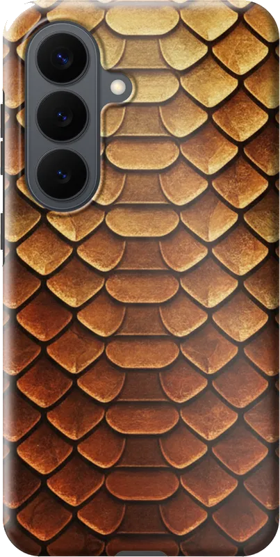 Python Bronze case on the Samsung Galaxy S26