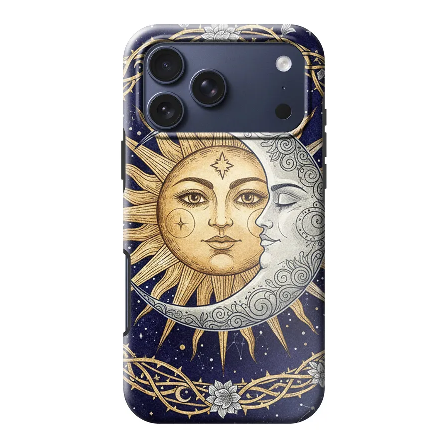 Celestial Sun & Moon phone case