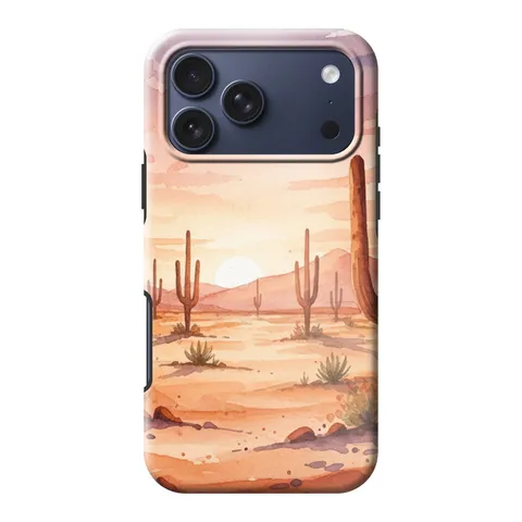 Desert Cactus Wash phone case