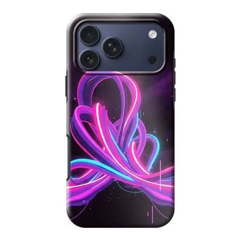 Neon Waves phone case