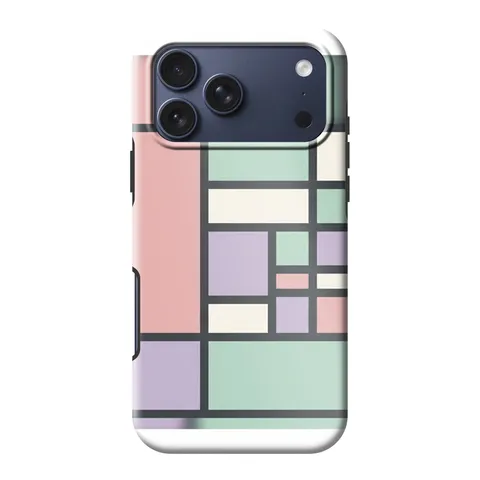 Pastel Blocks phone case