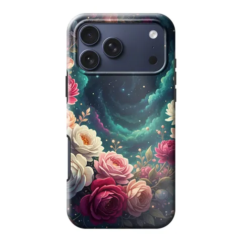 Space Flowers phone case