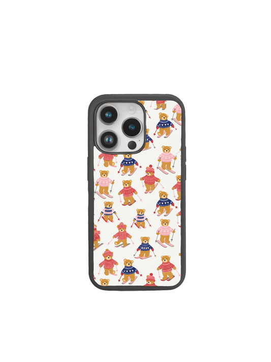 Teddy Skiing Phone Case