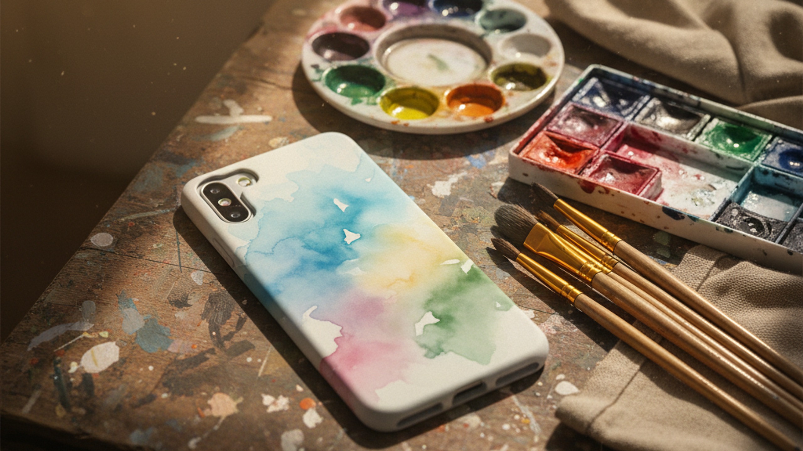Watercolour phone cases