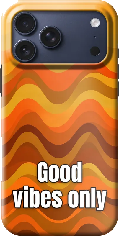A short motto, on an iPhone 18 Pro Max case